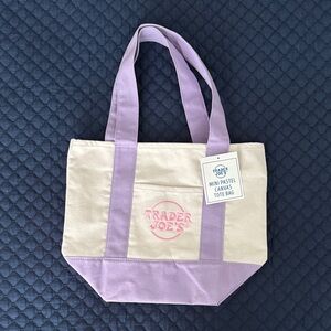 Trader Joe’s Pastel Purple Mini Tote LIMITED EDITION